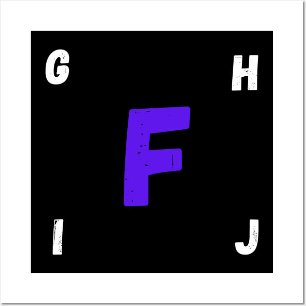 letter F Wall Art by Bayane